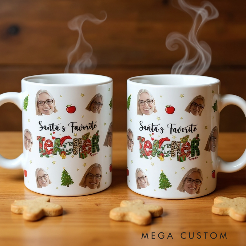 Personalized Christmas Teacher Mug Teacher Appreciation Gift Mug Thoughtful Christmas Gift for Teachers