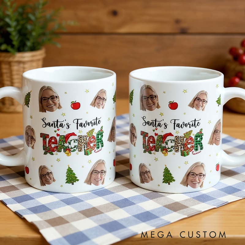 Personalized Christmas Teacher Mug Teacher Appreciation Gift Mug Thoughtful Christmas Gift for Teachers