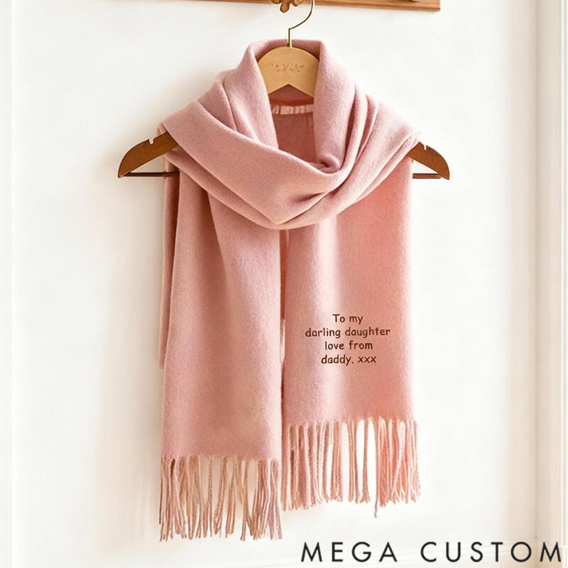 Personalized Scarves with Custom Embroidered Text Perfect Birthday Gifts for Children