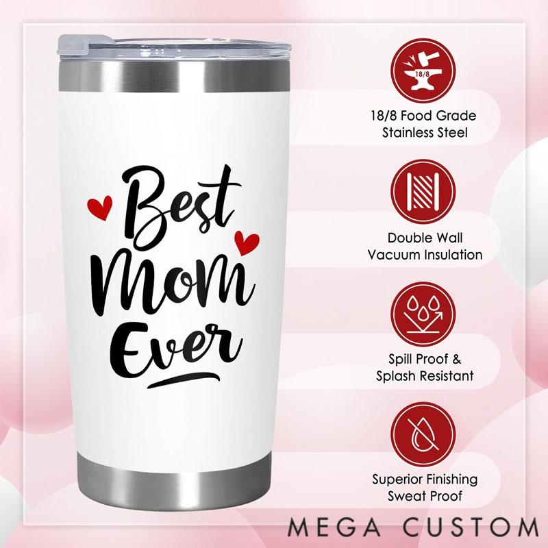 Personalized Tumbler "Best Mom Ever"a gift for mom