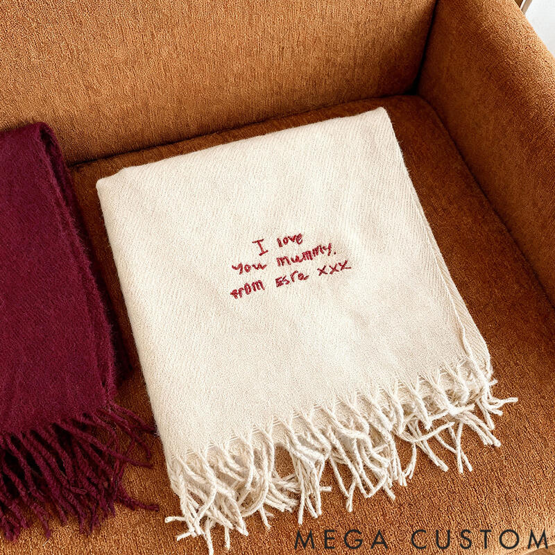 Personalized Scarves with Custom Embroidered Text Perfect Birthday Gifts for Children