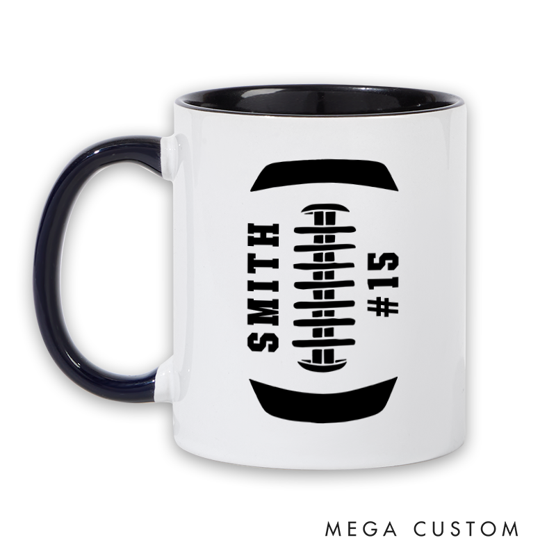 [Copy]Personalized American Football and Rugby Coach Mug with Custom Name