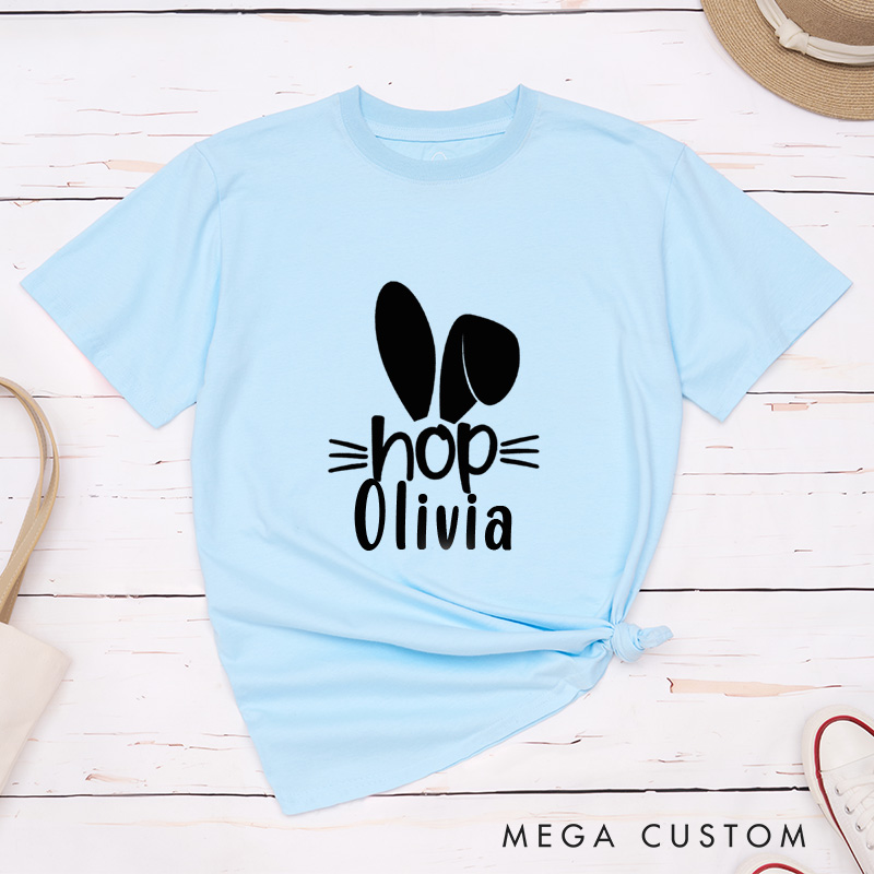 Personalized Easter Couple Hip Hop Matching T-Shirt with Name