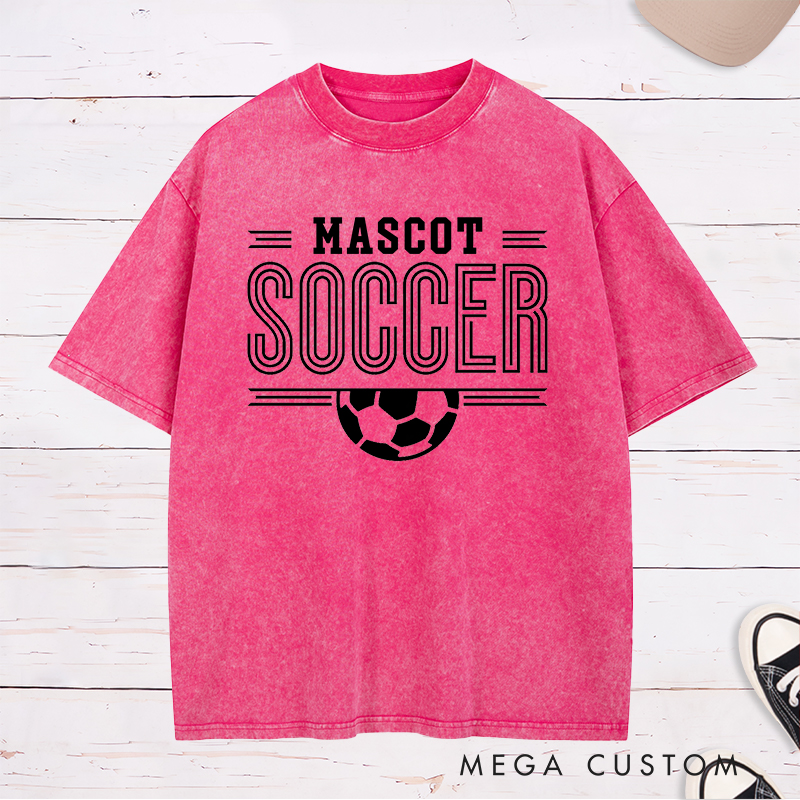 Personalized Soccer Washed T-Shirt with Team Name