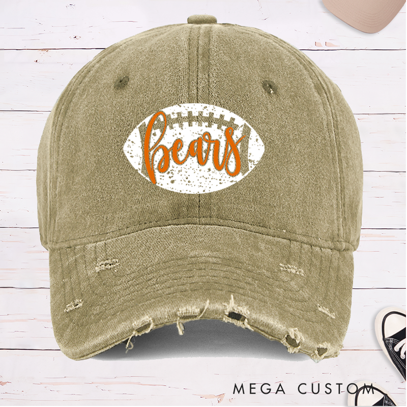Personalized American Football Cap with Custom Team Name for Fans