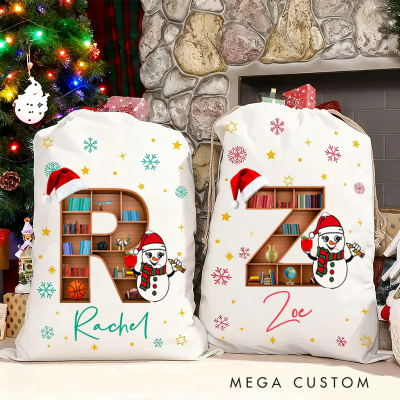 Personalised Christmas Santa Sack for Teachers Thoutful Christmas Gift