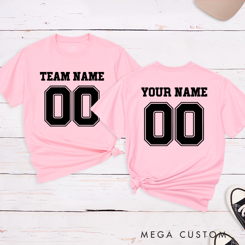 Personalized Team Name and Number T-Shirt