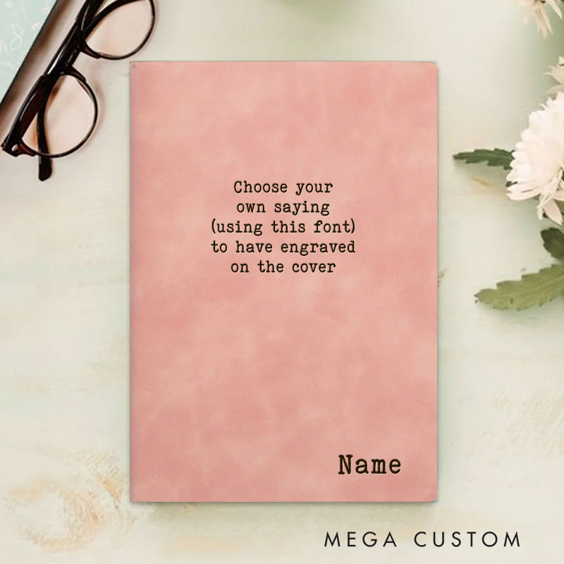 Personalized Bible Prayer Journal Leather A5 Notebook with Name and Custom Saying Religious Journal for Men Women Baptism Christmas Gift for Christian