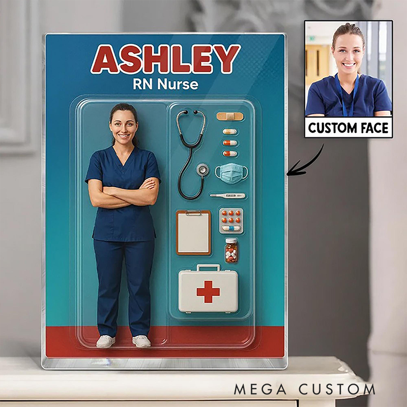 Personalized Nurse Acrylic Block Plaque Custom Photo Perfect Memorial Holiday Gift