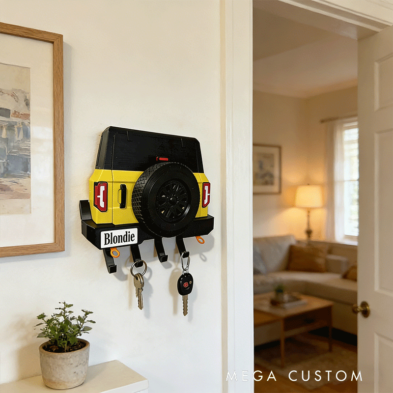 Personalized Car Shaped Key Holder Unique Gift for Racers and Racing Lovers