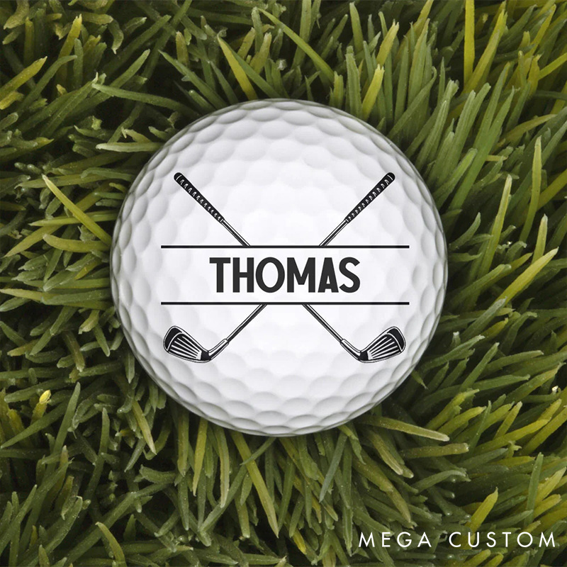 Personalized Photo Golf Ball with Custom Name for Unique Gifts