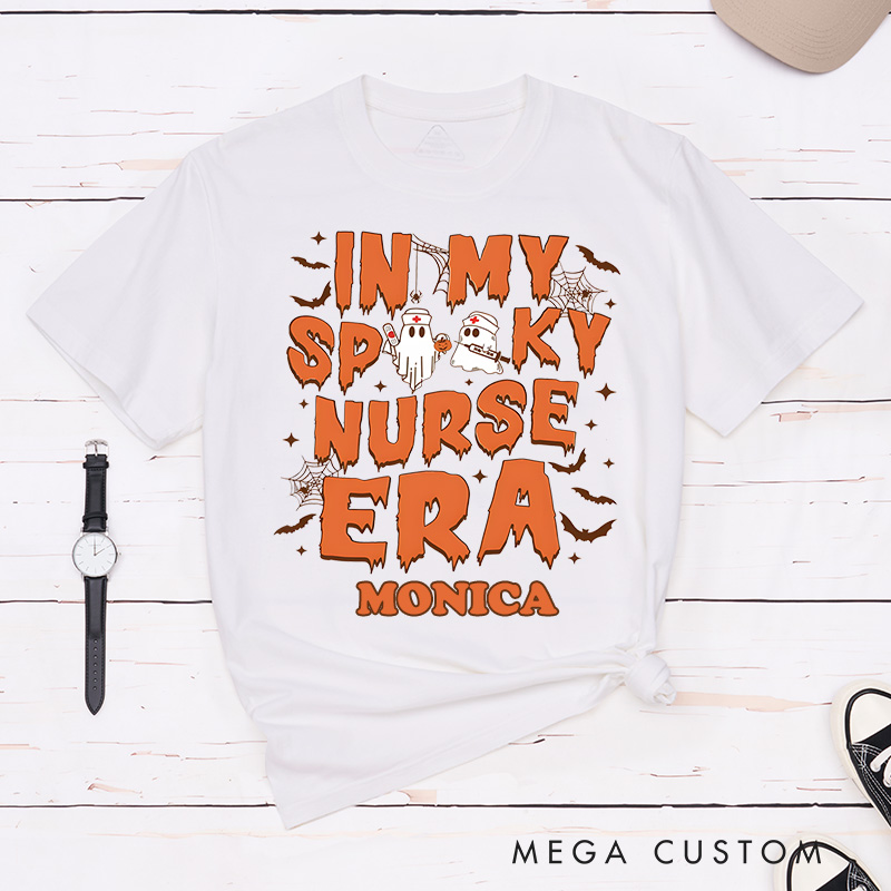 Personalized Nurse T-Shirts In My Spooky Nurse Era Fashion Design T-Shirts