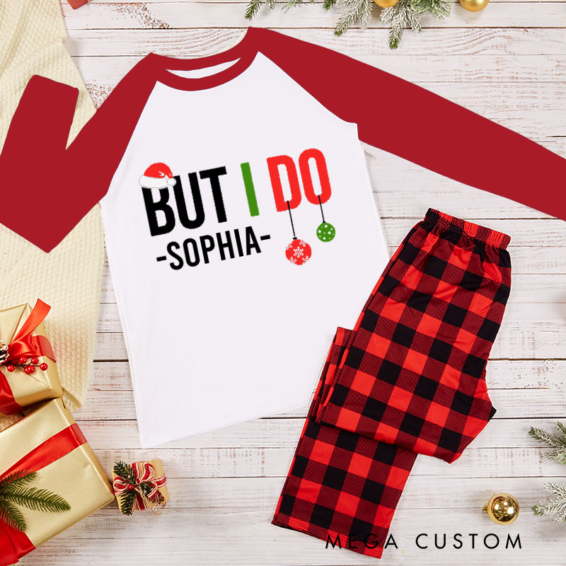 Personalized Couple I Don't Do Matching Christmas Outfits But I do Xmas Pajamas Christmas Matching Pjs for Husband Wife Boyfriend Girlfriend