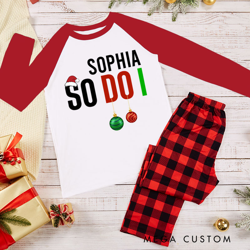 Personalized Couple I Love Matching Christmas Outfits So Do I Xmas Pajamas Christmas Matching Pjs for Husband Wife Boyfriend Girlfriend