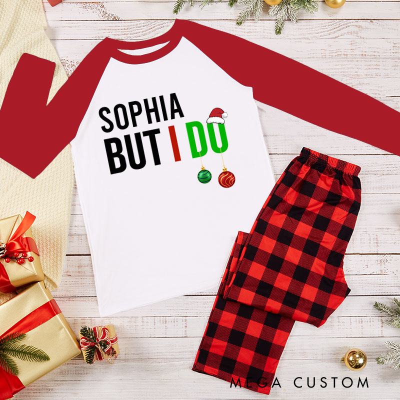 Personalized Funny I Don't Do Matching Christmas Outfits But I Do Xmas Couple Pajamas Christmas Matching Pjs for Husband Wife Boyfriend Girlfriend