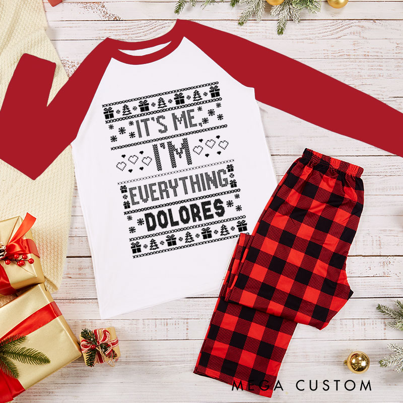 Personalized Couple I Have Everything I Want for Christmas Matching Pajamas I’m Everything Christmas Pjs for Husband Wife Boyfriend Girlfriend