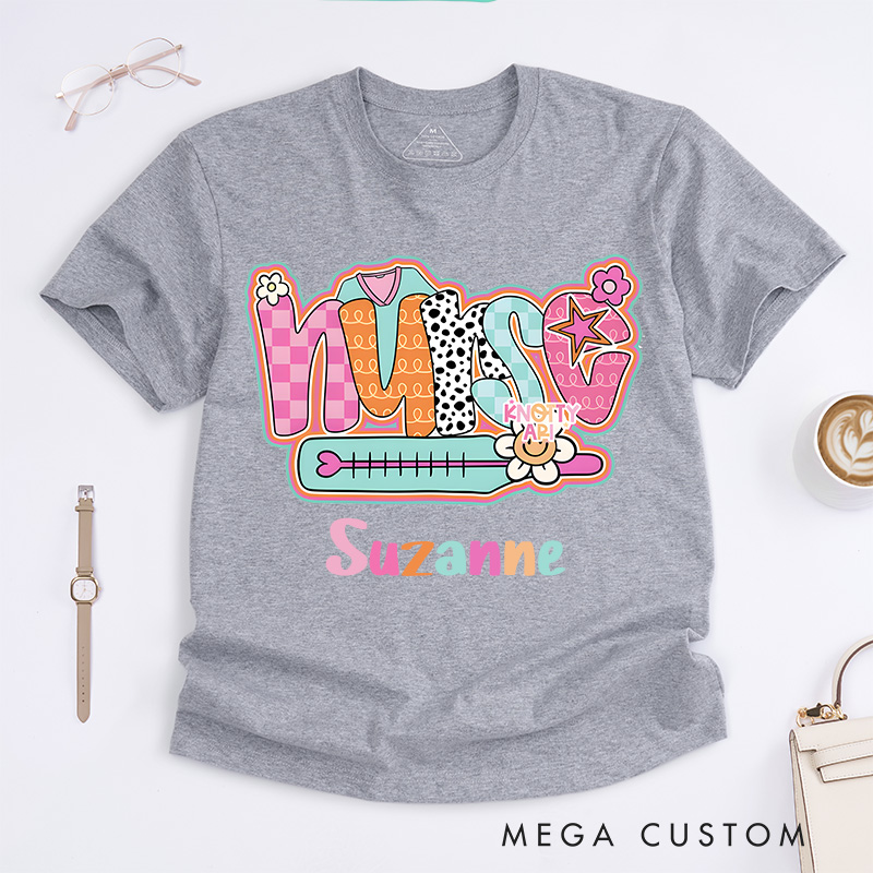Personalized Nurse T-Shirts Nurse Fun and Fabulous Fashion Design T-Shirts