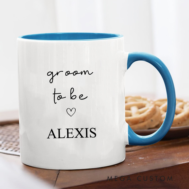 Personalized Groom Bride To Be Mug Wedding Gift Mug for Bride Groom Couple Gift for Her Him Newlywed Present Ceramic Mug