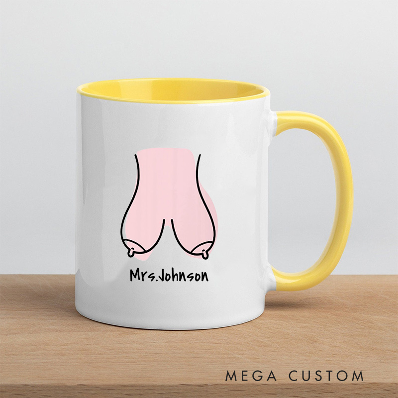 Personalized Funny Mr. & Mrs. Couple Mugs Humors Ceramic Coffee Mug for Husband Wife Coffee Cup for Newlywed Couple Anniversary Cup