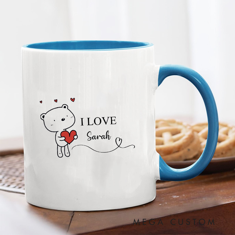 Personalized I Love You Couple Mug Couple Coffee Mug for Her Him Coffee Cup for Boyfriend Girlfriend Husband Wife Gift Mug