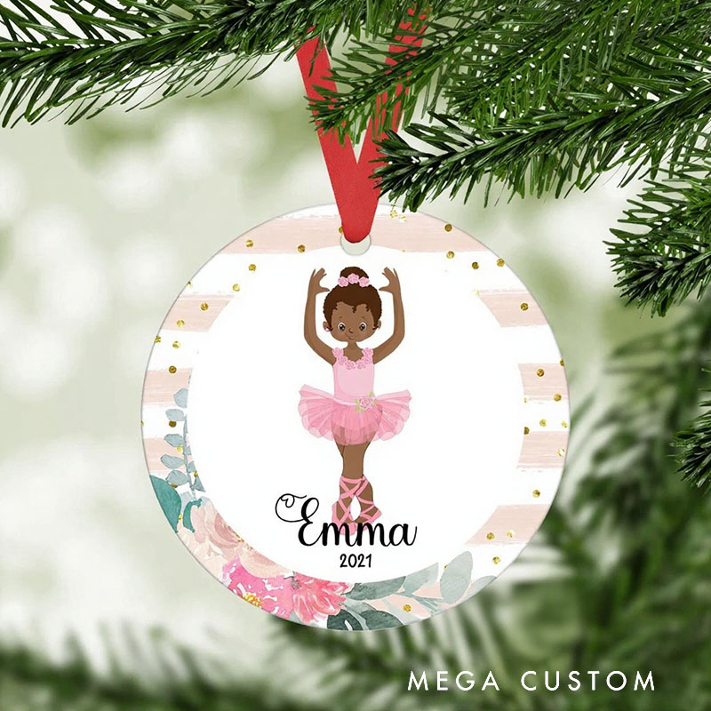 Personalized Christmas Ballerina Ornament Dance Ornament Ballet Ornament Ballet Gift for Ballerina Dancer for Girl Wife Daughter