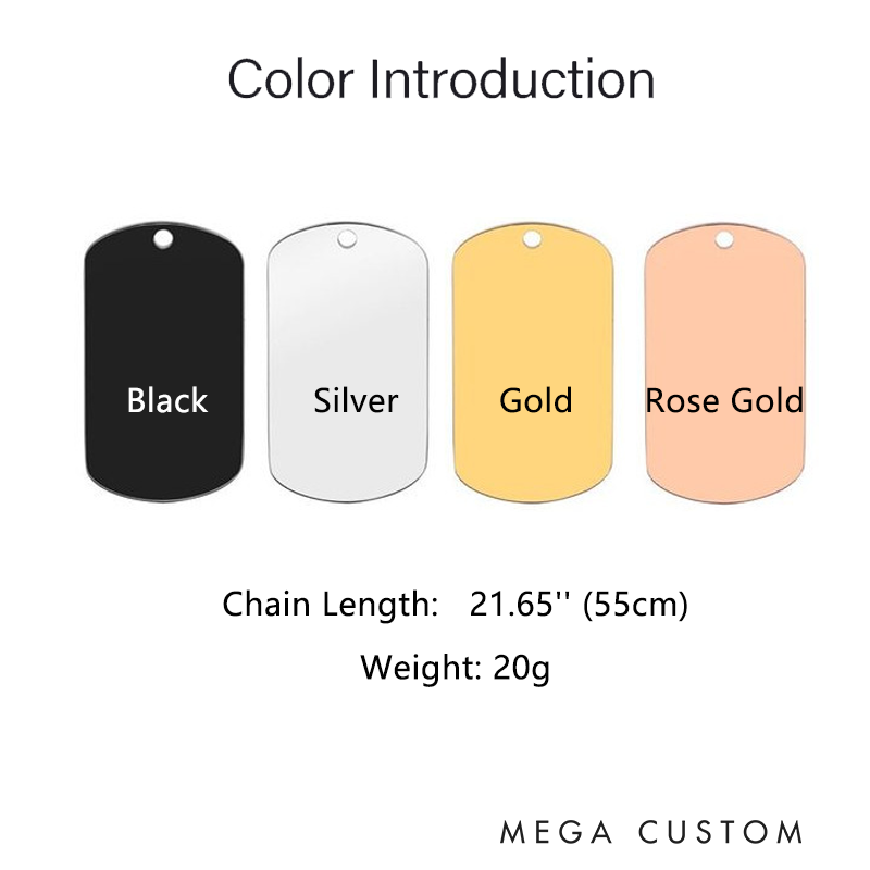 Personalized Police Badge Lion Dog Tag Necklace Custom Gift for Law Enforcement