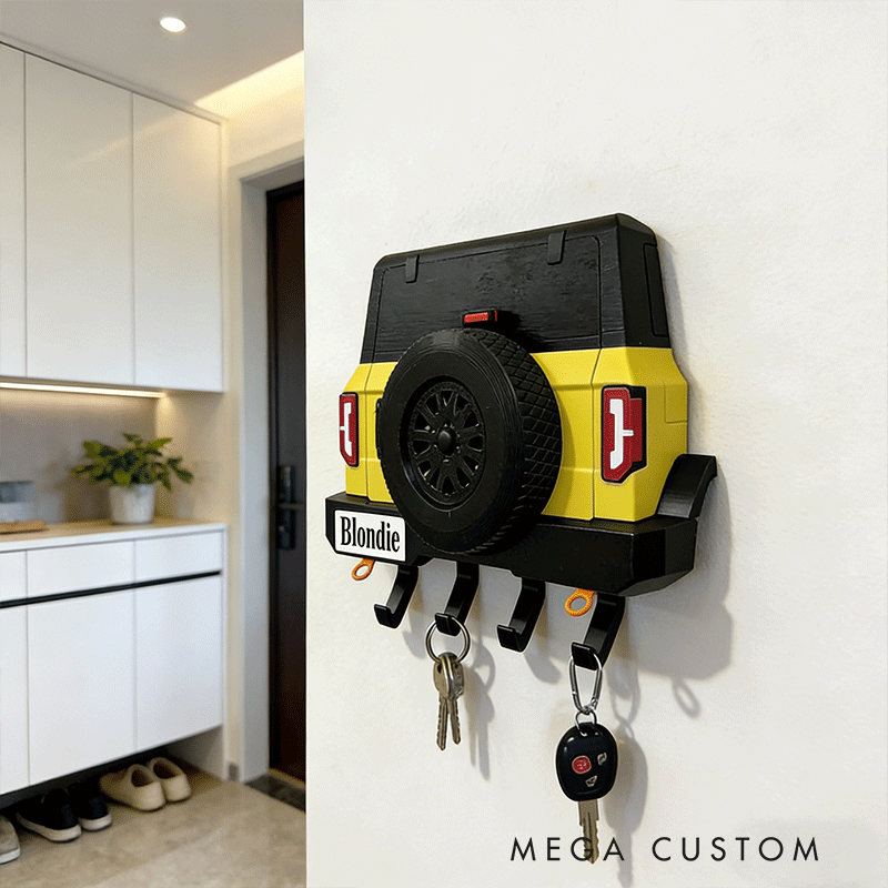 Personalized Car Shaped Key Holder Unique Gift for Racers and Racing Lovers