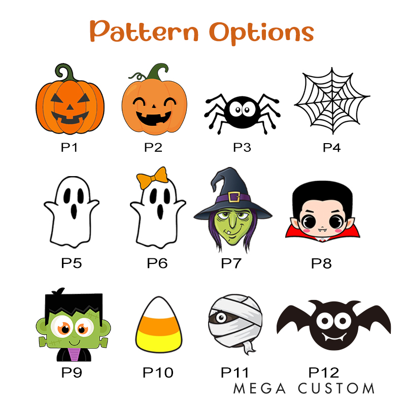 Personalized Halloween Treat Basket Customizable Icon with Name Design Halloween Basket Kids Gift