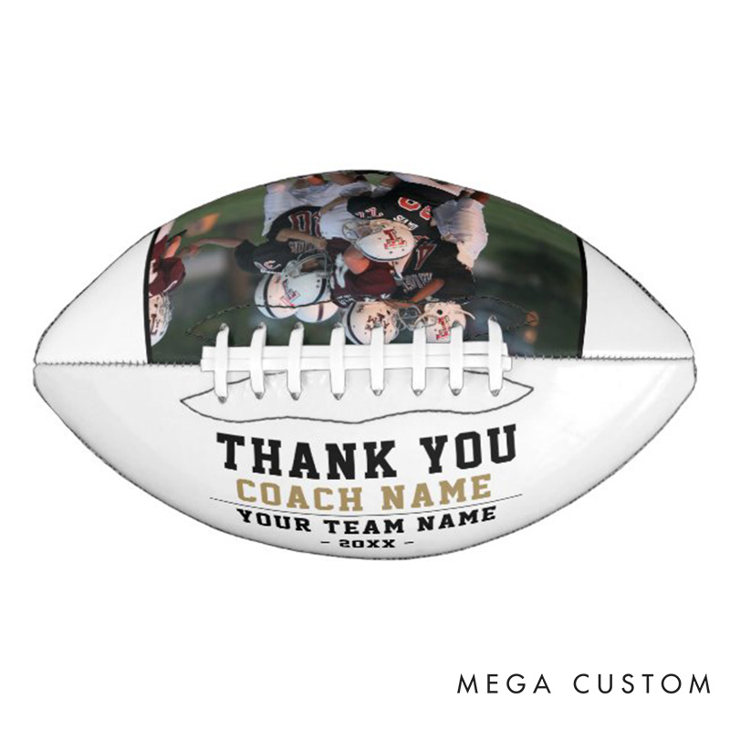 [Copy]Personalized American Football with Custom Photo and Celebrate Your Player's Passion