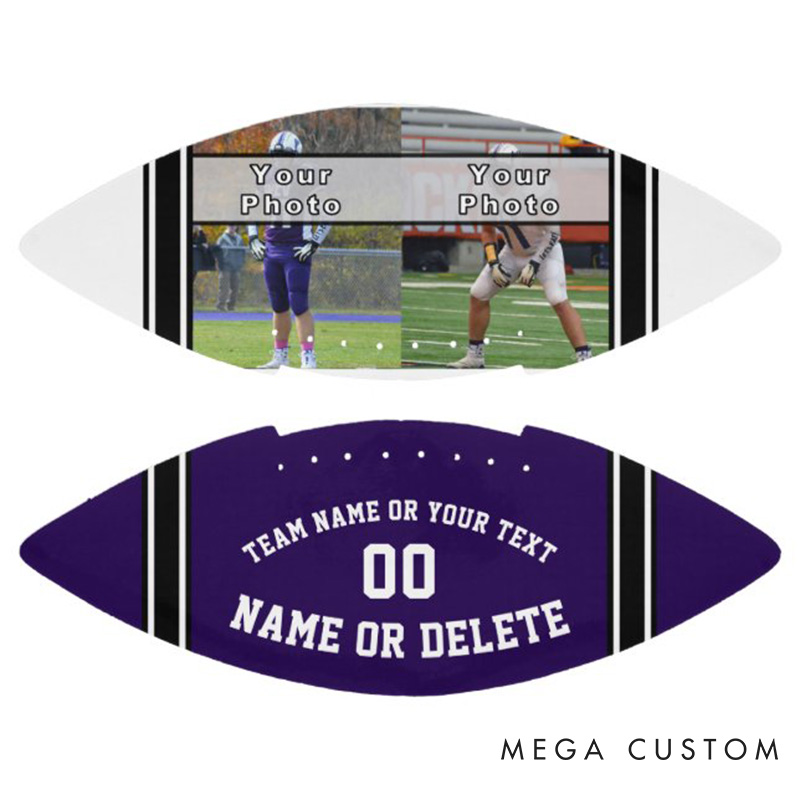 Personalized American Football Keepsake with Custom Photo and Celebrate Your Legacy