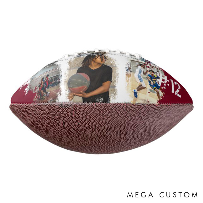 Personalized American Football with Custom Photo and Celebrate Your Passion