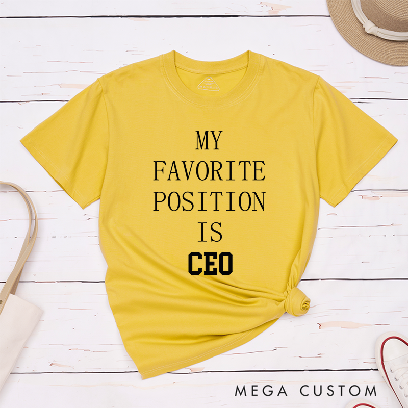 Personalized Bold and Stylish CEO-Themed Work Humor Graphic Design T-Shirt for Professionals T-Shirt