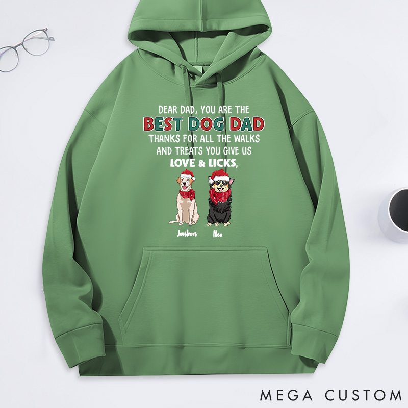 Personalized Dog Lover You Give Us Dog Dad Classic Hoodies