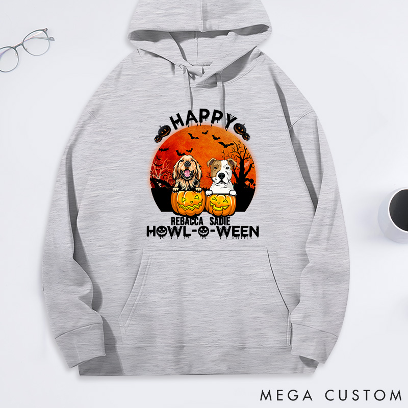 Personalized Dog Lover Happy Halloween Classic Hoodies