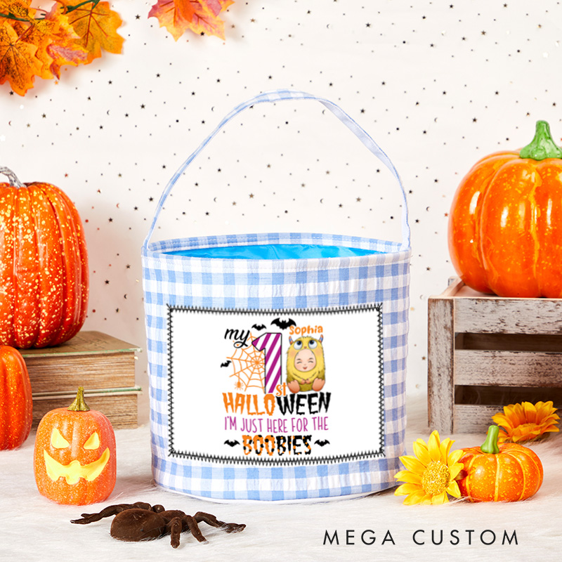 Personalized Halloween Treat Basket Kids Charm Design Halloween Gifts Party Favor