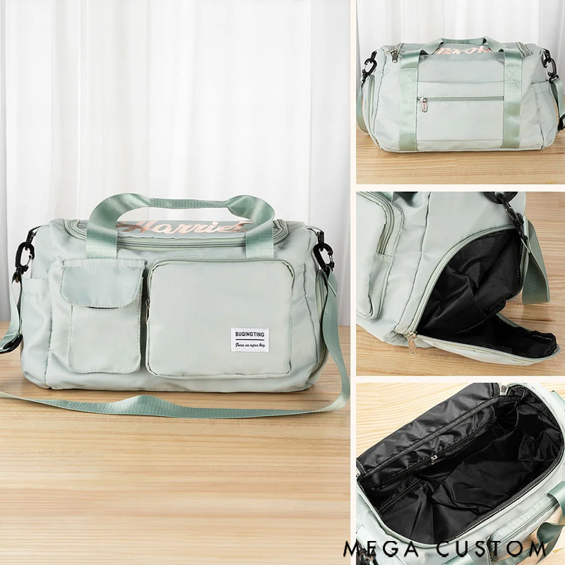 Personalized Waterproof Travel Bag Gift for Travel Enthusiasts with Custom Name