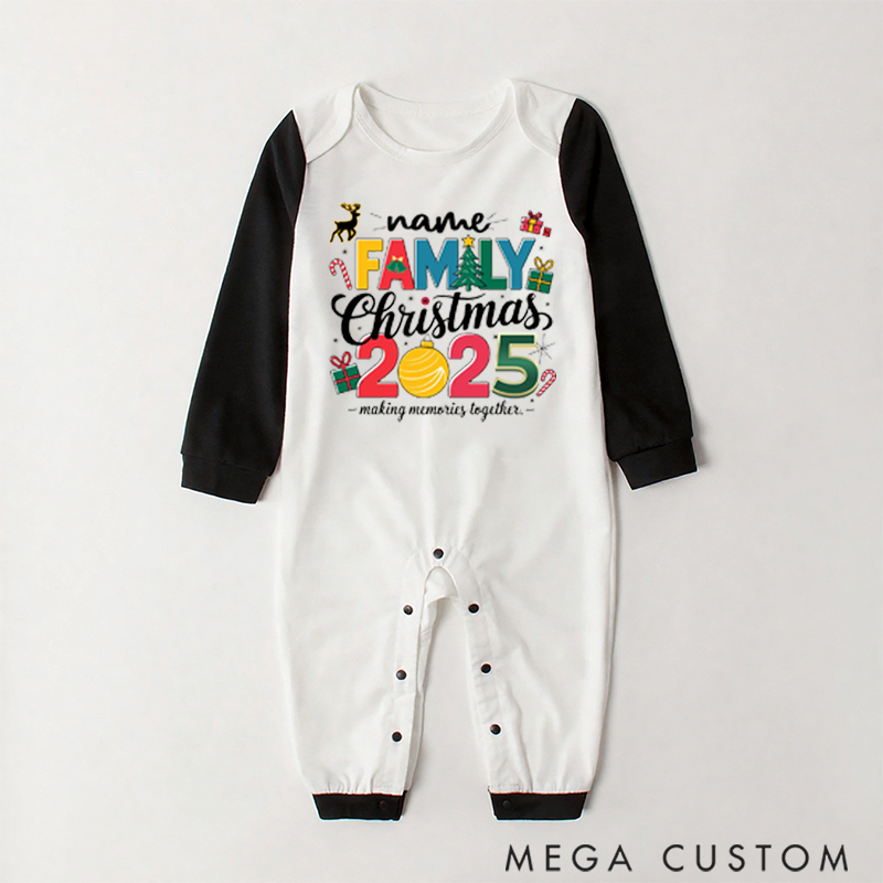 Personalized Family Making Memories Together Christmas Pajamas Gift for Family