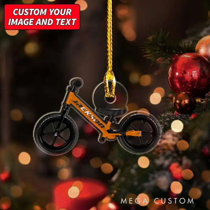 Personalized Striker Balance Biked Ornament Custom Bike Christmas Ornament Gifts