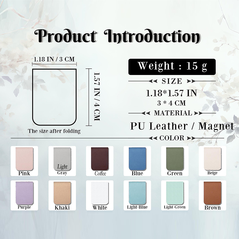 Personalized Name Bookmark with Birth Flower Custom Leather Birth Flower Bookmark Magnetic Bookmark Book Lover Gift Book Accessory