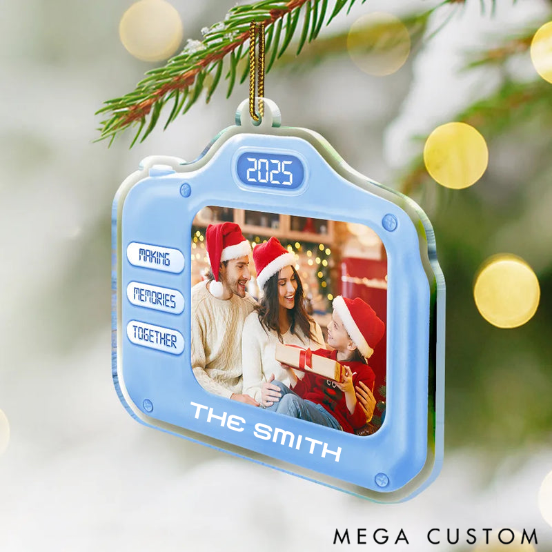 Personalized Christmas Ornament Custom Photo Family Christmas Making Memories Together