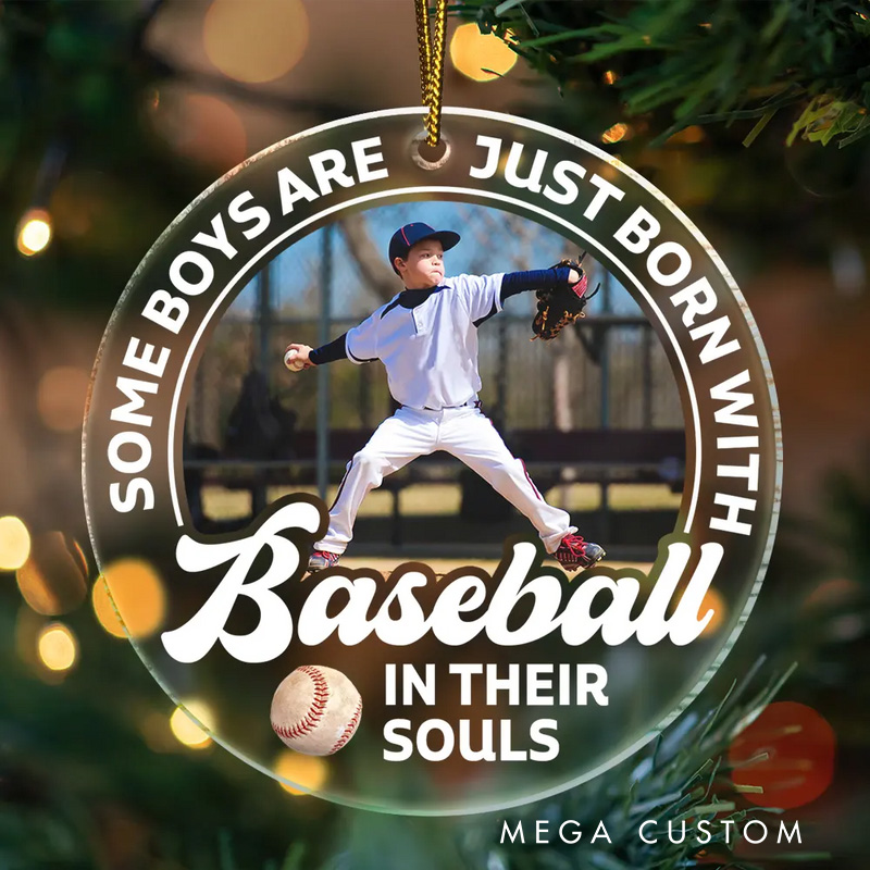 Personalized Acrylic Christmas Ornament Featuring Your Favorite Sport and Name  