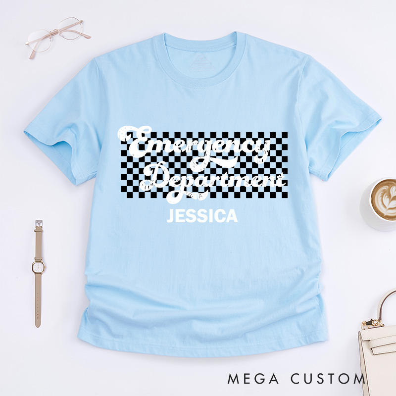 Personalized Nurse T-Shirts Emergency Department Fashion Design T-Shirts