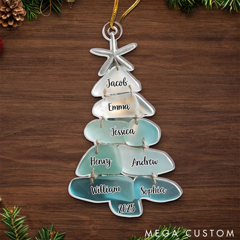 Personalized Family Christmas Ornaments Birthday Gifts for Mom Dad Kids Home is Where Love Grows