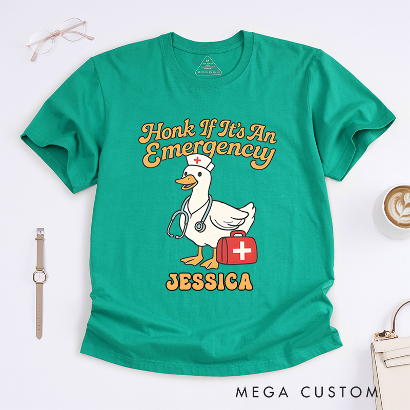 Personalized Nurse T-Shirts Hook If It's An Emergency Fashion Design T-Shirts