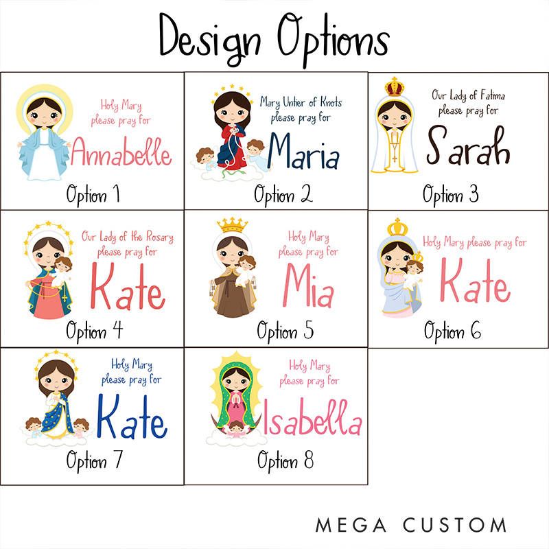 Personalized Saint Prayer Pillow Prayer Home Decor Catholic Gift Religious Gift for Kids