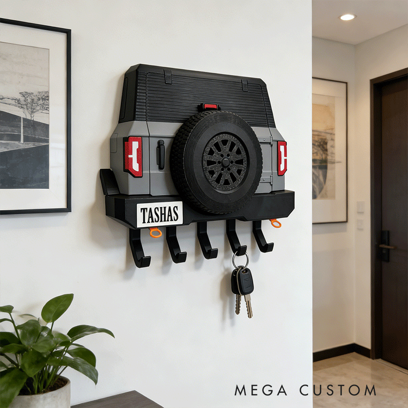 Personalized Car Shaped Key Holder Unique Gift for Racers and Racing Lovers