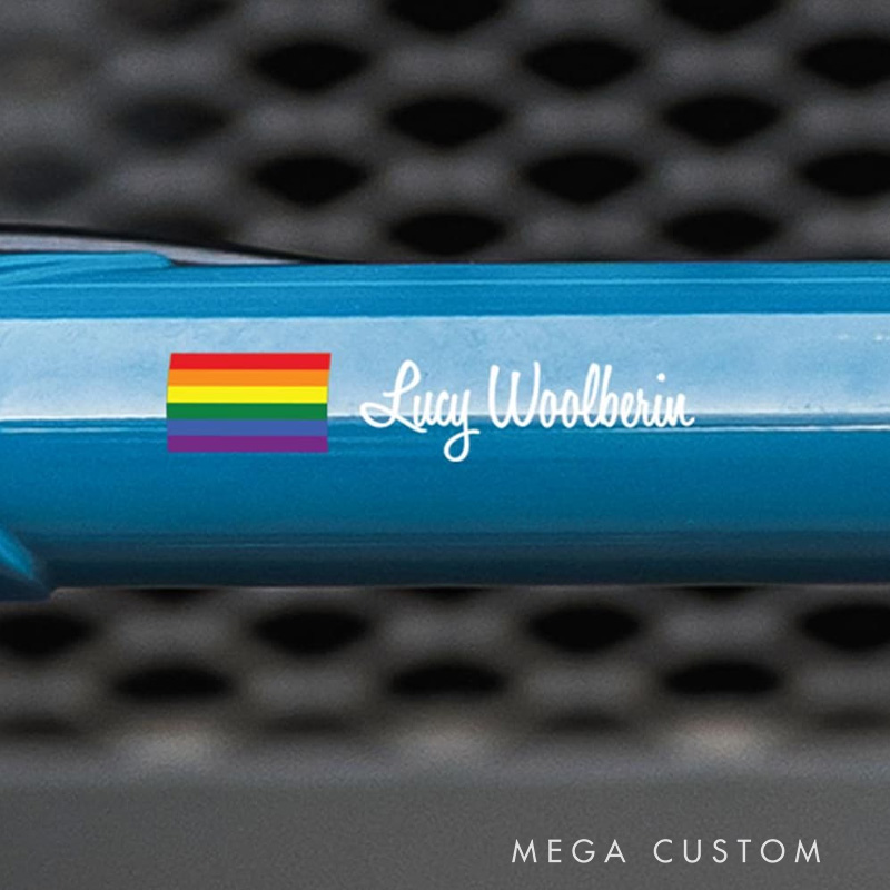 Personalized Custom Flag Name Bike Decals Cycling Stickers for Bicycle Riding Lovers
