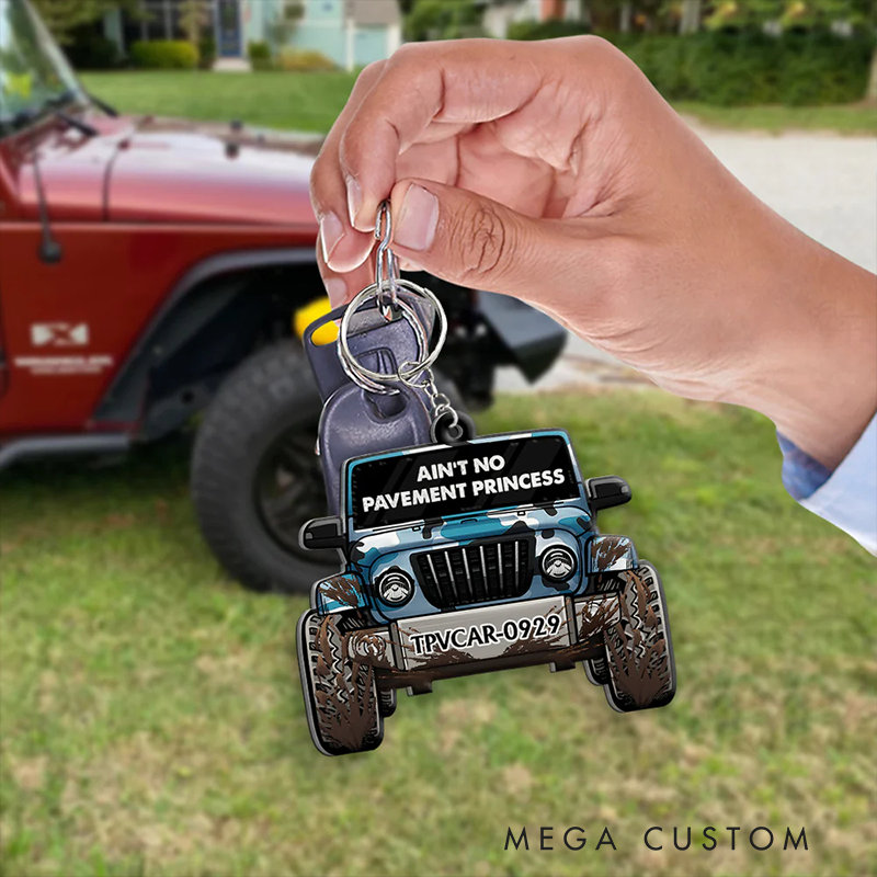 Personalized Acrylic Keychain Custom Name Keychain Gift for Racer and Car Lovers