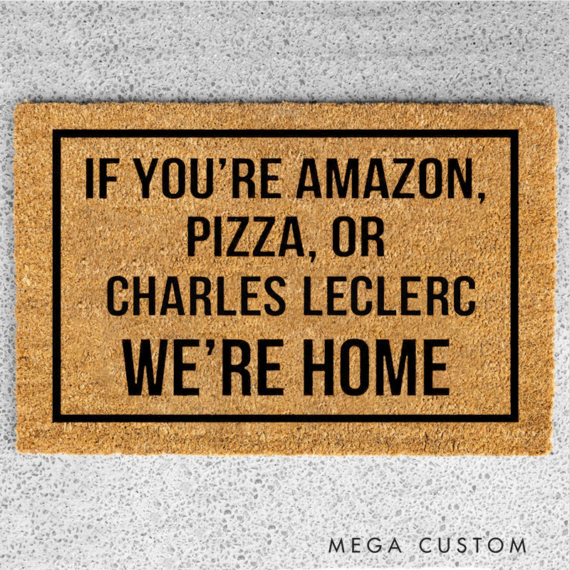 Personalized Racing Fan Doormat Custom Driver Name or Text Funny Welcome Mat Gift for Car Lovers and Racing Families