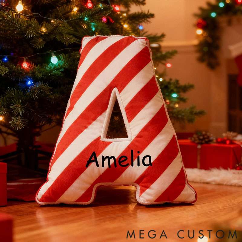 Personalized Graphic 3D Print Pillows Letter Shape Pillows Gifts Christmas Gifts for Family